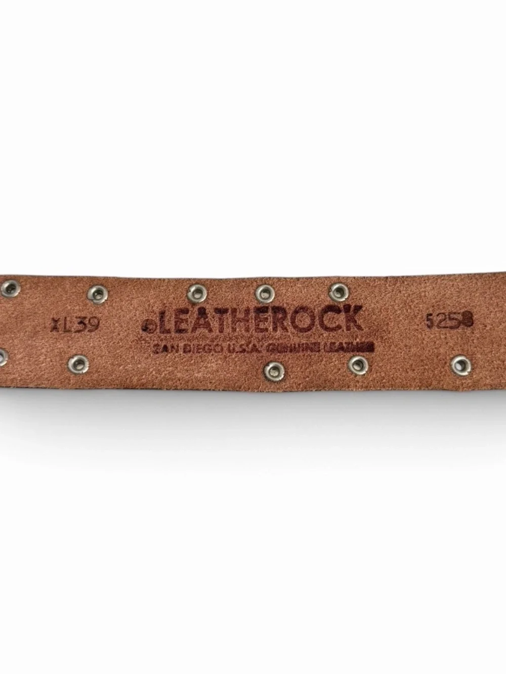 Leatherock Floral Tooled Leather Belt XL 39 Turquoise Removable Buckle Western